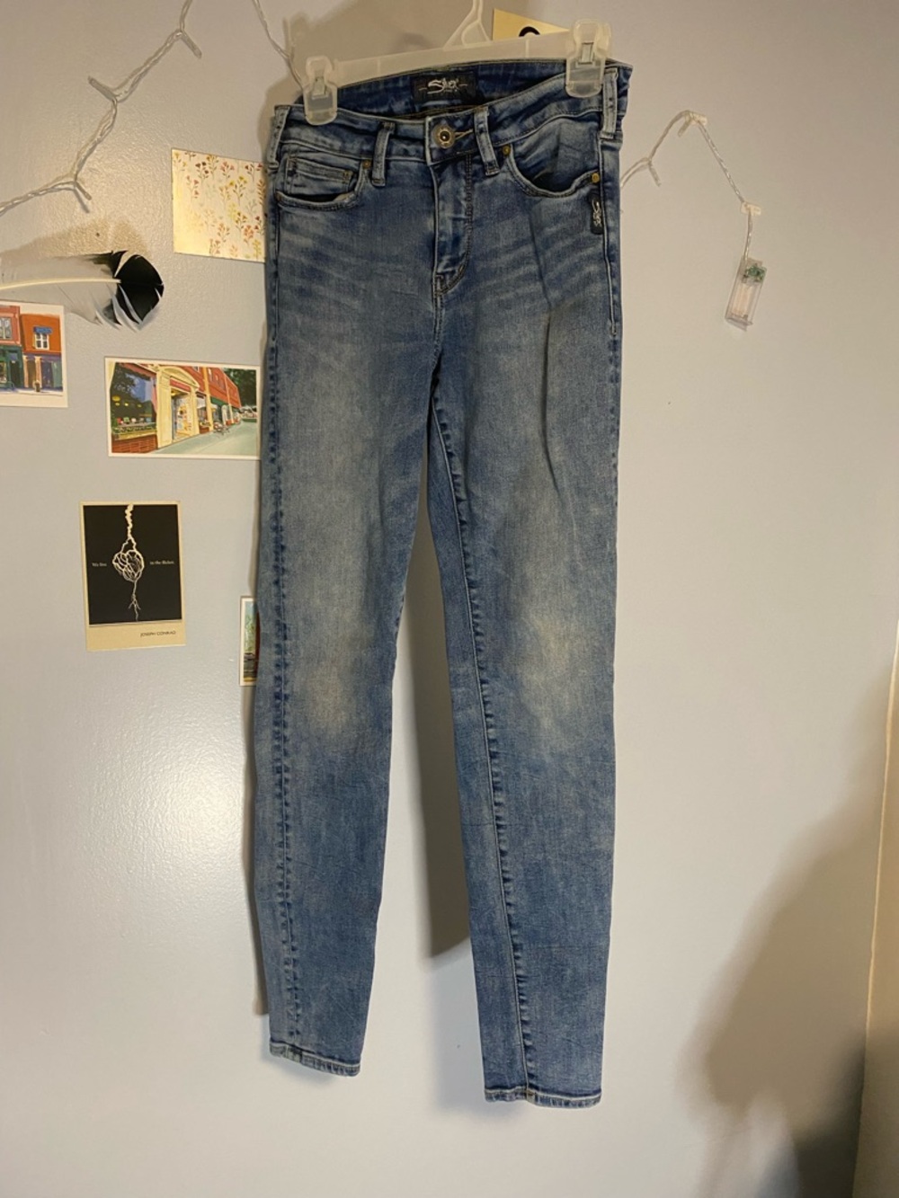 Silver jeans. Classic Women's Blue Skinny Jeans